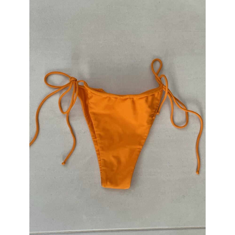 Nyud Swim String Bikini Bottom Cheeky Sim Swimwear Orange Mandarino